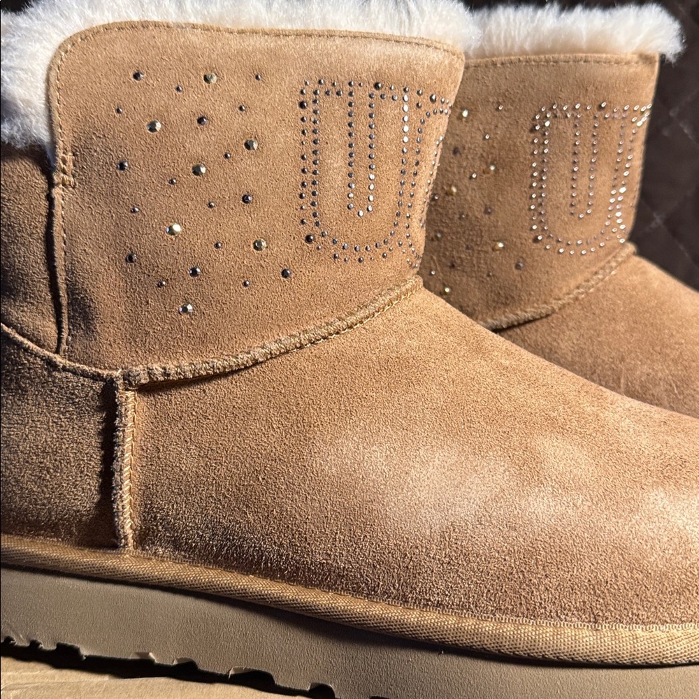 UGG Chestnut Suede Boots - Picture 3 of 10
